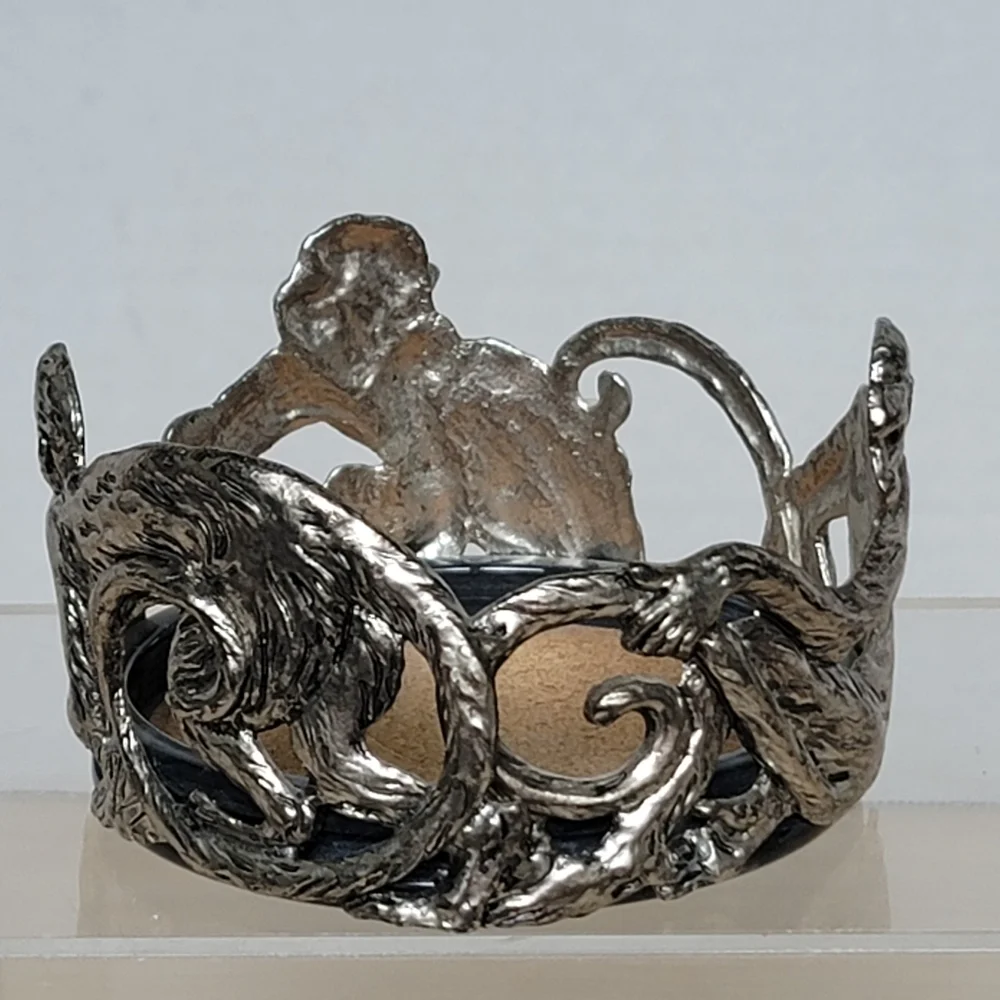 Vintage Arthur Court Monkey Wine Champagne Coaster Signed Limited Edition 2002